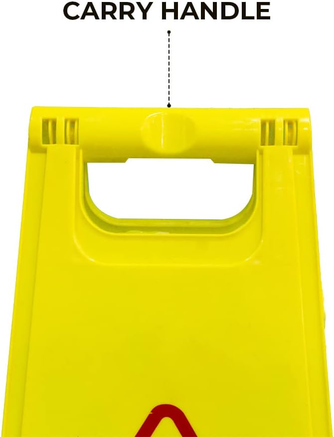 Warning sign with carry handle