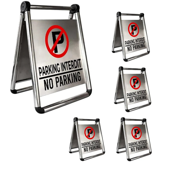 5pcs No Parking Sign