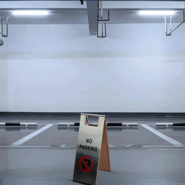 Double sided no parking sign
