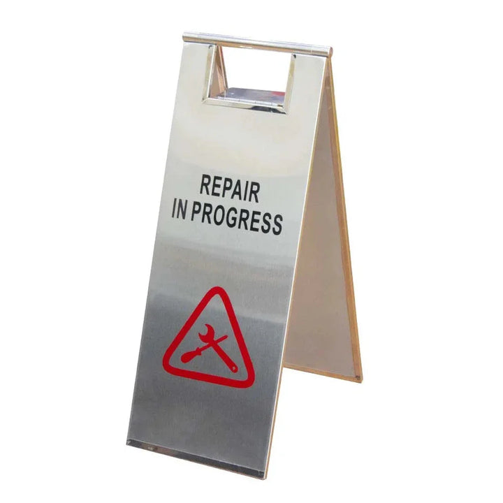 Stainless Steel Foldable Warning Sign