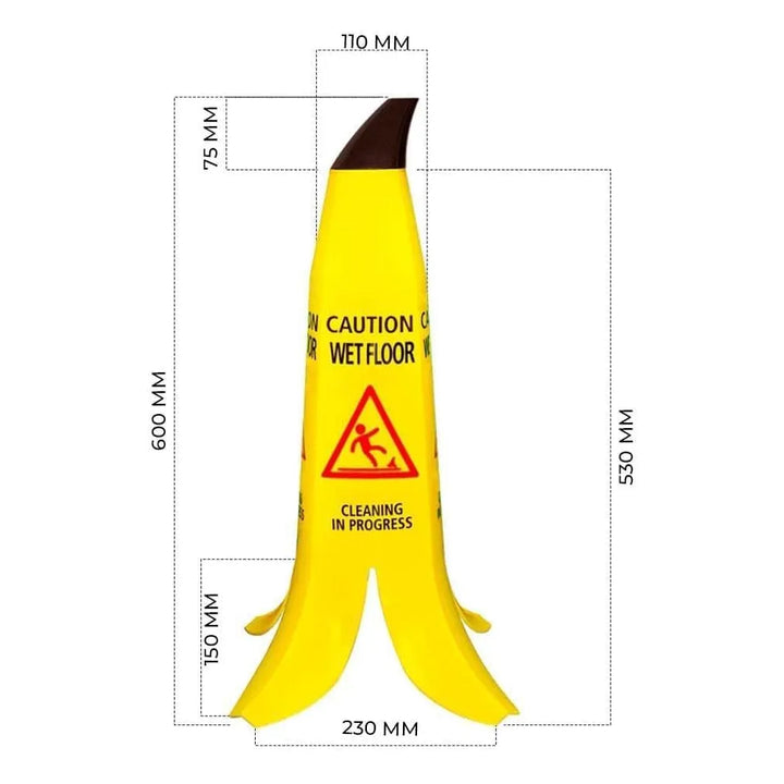 High Quality Banana Caution Cone Yellow