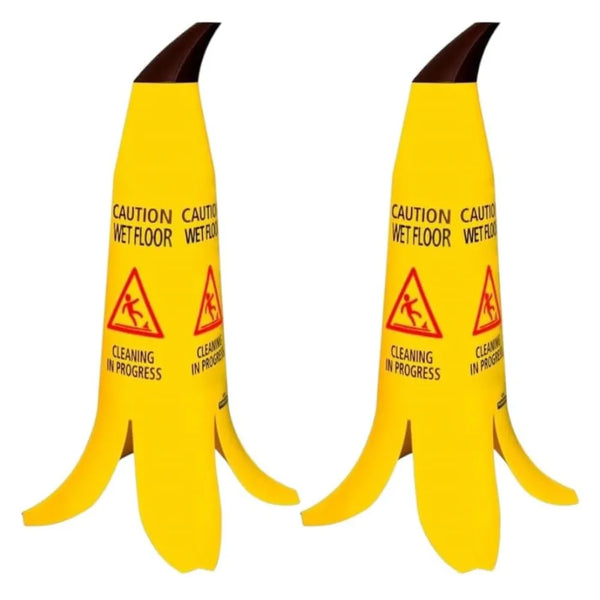Banana Caution Wet Floor Sign