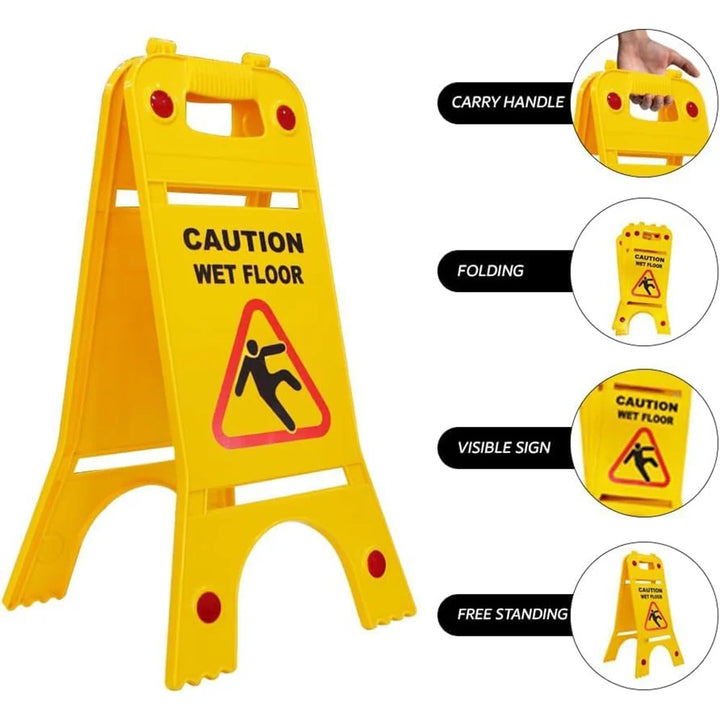 Yellow caution board