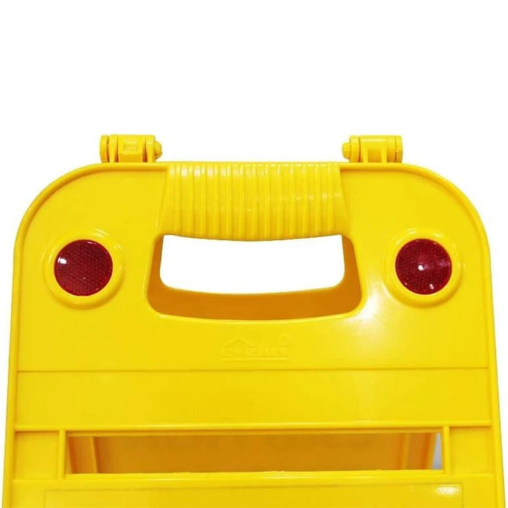 yellow caution board