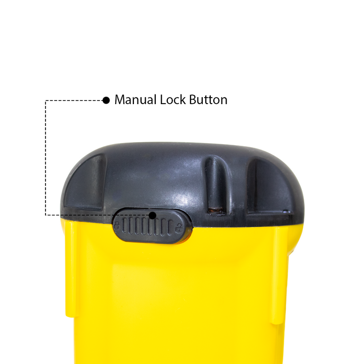 Traffic Cone Topper with Lock Button