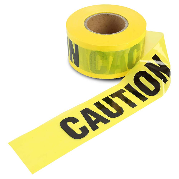 High visibility caution tape