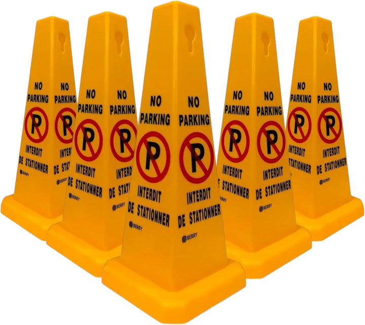 5 set of no parking cone