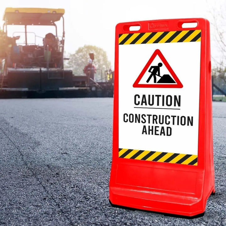 Pavement Sign Road Barrier With Advertising Barges
