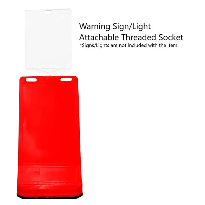 Pavement Sign Road Barrier - Red 