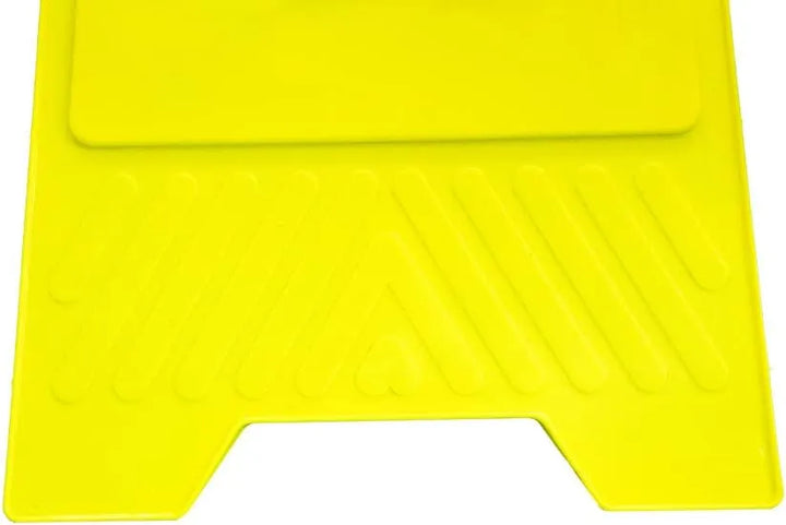 Plastic floor sign yellow