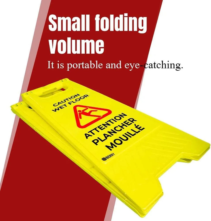 Portable Freestanding Wet Floor Warning Sign