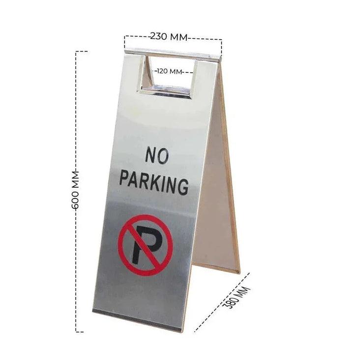Stainless Steel No Parking Sign
