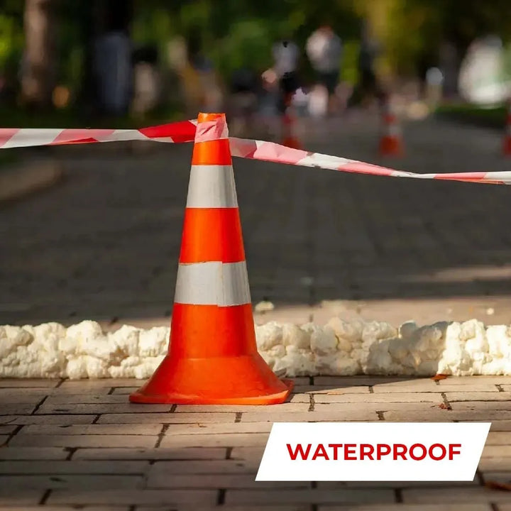 waterproof warning tape red