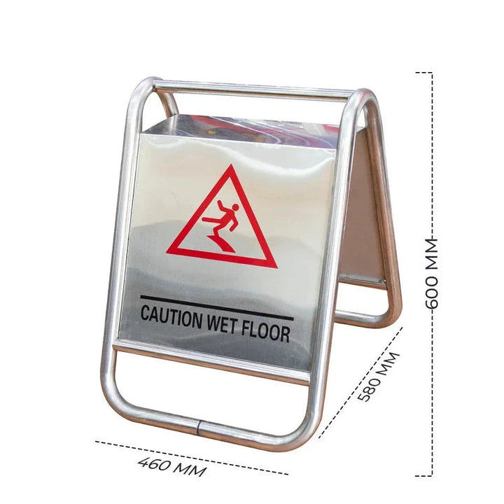Stainless Steel Wet Floor Sign