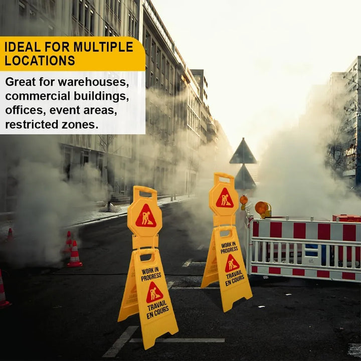 Work in Progress Road Sign